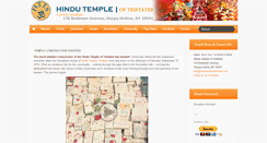 Desktop Screenshot of hindutempleoftristates.org