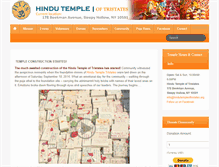 Tablet Screenshot of hindutempleoftristates.org